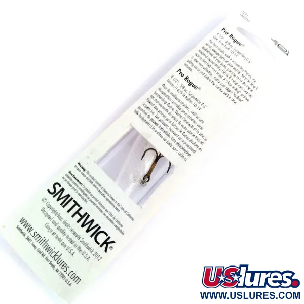 Smithwick Suspending Rattlin’ Rogue Jerkbait, Transparent/Weiß, #9808