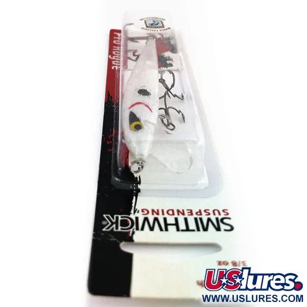 Smithwick Suspending Rattlin’ Rogue Jerkbait, Transparent/Weiß, #9808