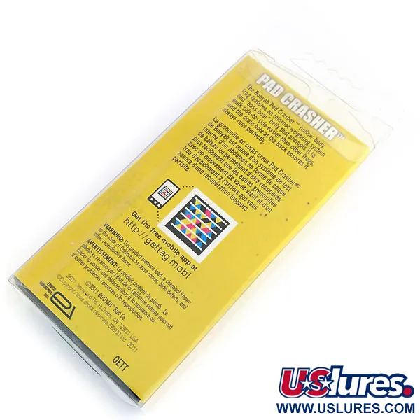 Booyah Pad Crasher Frosch, Grün/Gelb, 14g, Weedless-Doppelhaken, #9810