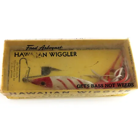 Fred Arbogast 3 Hawaiian Blinker, Rot-Weiß, 16g, Krautschutz, #9846