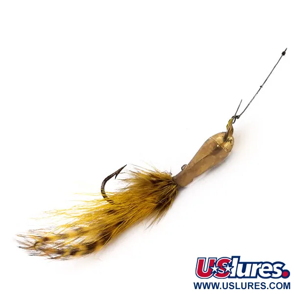 South Bend Dart-Oreno Blinker, Messing, 21g, Feder-Tail, #9848