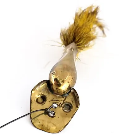 South Bend Dart-Oreno Blinker, Messing, 21g, Feder-Tail, #9848