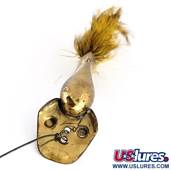 South Bend Dart-Oreno Blinker, Messing, 21g, Feder-Tail, #9848