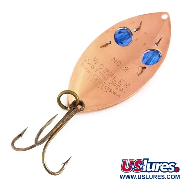 Horrocks-Ibbotson Wobbler Blinker, Kupfer/Blau, 23g, Glaskugeln, #9866