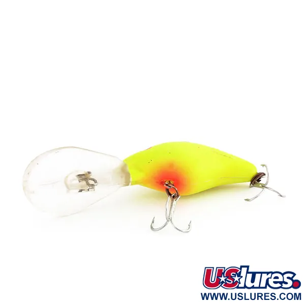 Mann's 15+ Tieflaufender Wobbler, Chartreuse, 14g, Glow, #9868