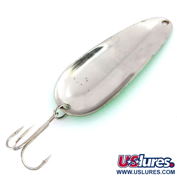 Nebco Aqua Spoon Blinker, Grün/Schwarz/Nickel, 14g, UV-aktiv, #9890