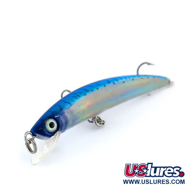 Yo-Zuri Crystal Minnow (F) Wobbler, Blue/Silver, 7.5g, Floating, #9913