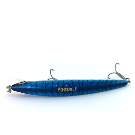 Yo-Zuri Crystal Minnow (F) Wobbler, Blue/Silver, 7.5g, Floating, #9913
