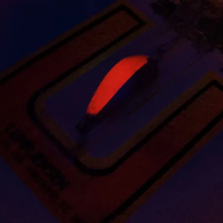 Luhr Jensen Lil' Kroc (Krocodile Stubby) Blinker, Nickel/Rot, 4.5g, #9914