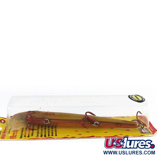 Strike King Wild Shiner Jerkbait, Gold, 17g, Schwebend, #9918