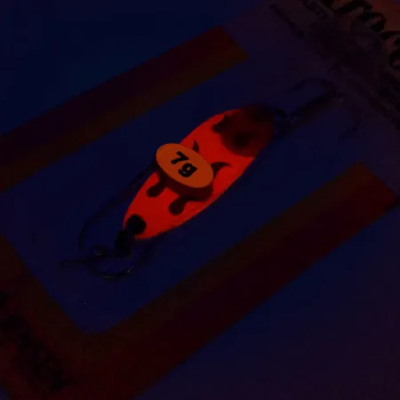 Luhr Jensen Krocodile Blinker, Rot/Schwarz, 7g, Vintage, #9921