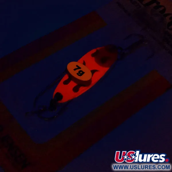 Luhr Jensen Krocodile Blinker, Rot/Schwarz, 7g, Vintage, #9921