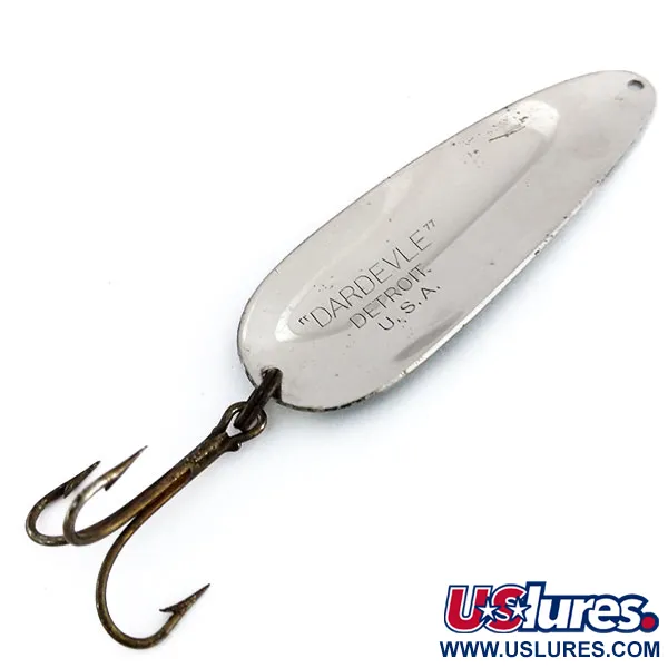 Eppinger Dardevle (1950s) Detroit Blinker, Schwarz/Weiß, 28g, #9931