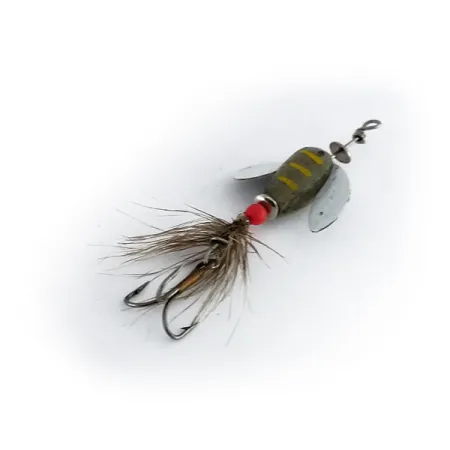 Yakima Bait Spin-n-Glo Köder, Grau / Weiß, 0,6g, Federn, #9946