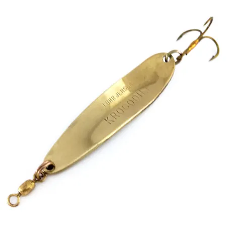Luhr Jensen Krocodile Die #4 Blinker, Gold gehämmert, 14g, #9947