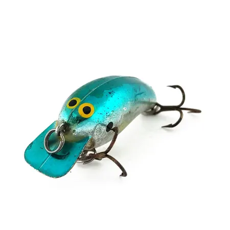 Norman Tiny N Crankbait, Silber-Teal, 4g, Rasselkammer, #9987