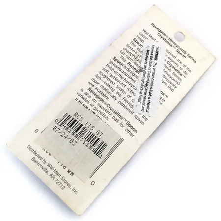 Renegade Crystalina Spoon Blinker, Pink-Silber, 7g, Honeycomb, #9992