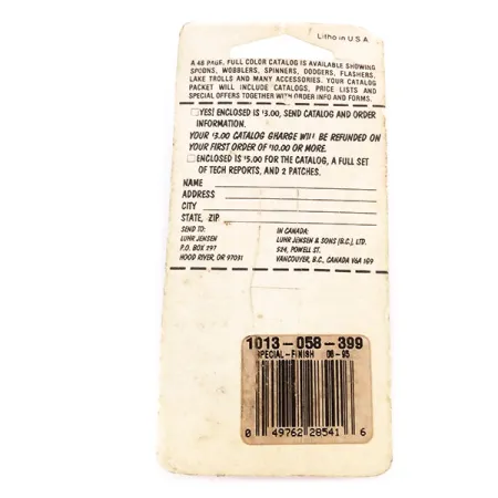 Luhr Jensen Lil' Kroc (Krocodile Stubby) Blinker, Rot/Nickel, 14g, #9996